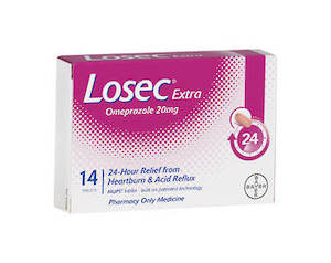 Digestion Nausea: LOSEC Extra Tablets 20mg 14