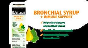 Robitussin: Robitussin Bronchial Syrup + Immune Support 200ml