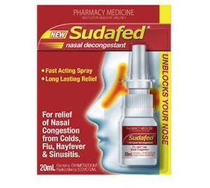 Sudafed%C2%AEpe: SUDAFED® Nasal Decongestant spray 20ml