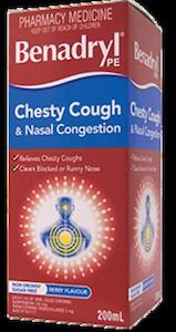 BENADRYL® Chesty Cough & Nasal Congestion Cough Liquid 200ml
