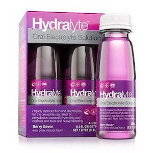 Hadralyte: Hydralyte Oral Electrolyte Solution, Ready to Drink Clinical Hydration Formula 4-Pack