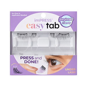 KISS imPress Easy Tab Lashes - 1 Pair of Half Lash & 2 Clusters