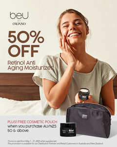 beU Retinol Anti Aging Moisuriser 50% Off