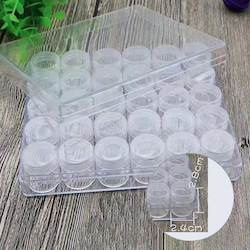 Nail Accessories: 30 Screw Cap Pots in Container