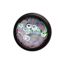 Glitters Chrome: Iridescent Hollow Circle Sequins Small 4mm