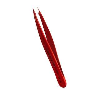 Eyebrow Tweezer: Staleks - Professional Eyebrow Tweezers Red EXPERT 11 TYPE 5r (pointed)