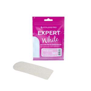 Nail Files: Staleks - Disposable White Files for Metal Foot Rasp (MBE10) Expert 10 - 180 Grit