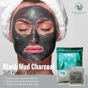 Beauty Cottage: Beauty Cottage Black Mud Charcoal Powder Mask 1000g (SHORT DATED)