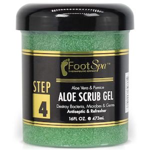 Foot Spa: ALOE SCRUB GEL - 16oz. (473ml)