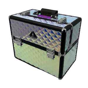 Cases: Holographic White Diamond Makeup Case