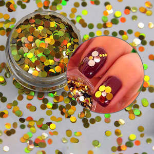 3mm Gold Holographic  Sequins  (dis)