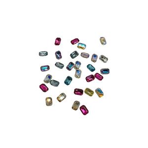 Rectangle Gems - Mixed Colours