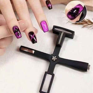 Nail Tools: Cat Eye Magnet Cross - 5in1