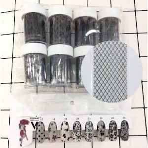 Foils: NA Transfer Foil Black Diamond Pattern