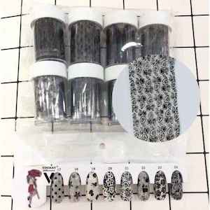 Foils: NA Transfer Foil Black Paisley Design