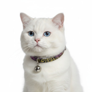 1 Cat Collars: Splash Cat Collar with Safety - Black