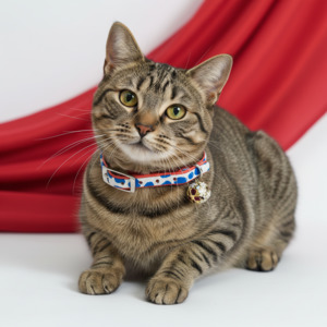 Moo Cat Collar with Safety - Blue