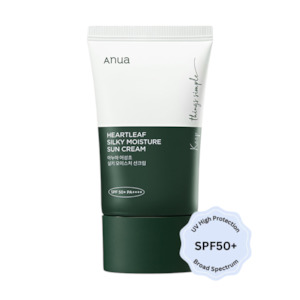 Heartleaf Silky Moisture Sun Cream SPF50+ Broad Spectrum