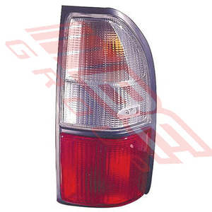 Parts To Suit Toyota Prado 1996: 8136098-4 - REAR LAMP - RH - CLEAR/RED - TO SUIT - TOYOTA PRADO J95 F/L 2000-