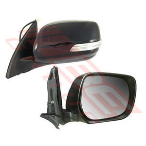 Parts To Suit Toyota Prado 2009: 8136216-02 - DOOR MIRROR - R/H - ELECTRIC - BLACK - W/LED - TO SUIT - TOYOTA PRADO KZJ150 2009-