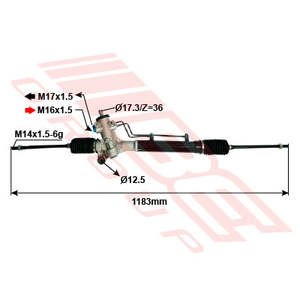 Parts To Suit Toyota Rav4 1994: 8198033-01 - STEERING RACK - RHD - TO SUIT - TOYOTA RAV 4 - SXA10/11 - 3/5DR H/B - 96-