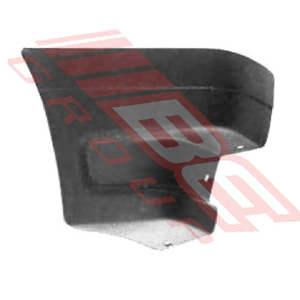 Parts To Suit Ford Courier 1986: 2585091-4 - FRONT BUMPER END - R/H - GREY PLASTIC - TO SUIT - FORD COURIER/MAZDA 1986-