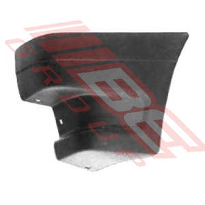 Parts To Suit Ford Courier 1986: 2585091-3 - FRONT BUMPER END - L/H - GREY PLASTIC - TO SUIT - FORD COURIER/MAZDA 1986-