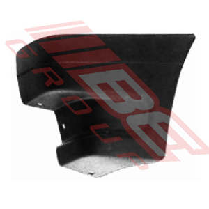 Parts To Suit Ford Courier 1986: 2585091-1 - FRONT BUMPER END - L/H - BLACK PLASTIC - TO SUIT - FORD COURIER/MAZDA 1986-