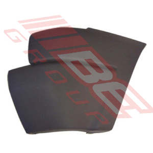 Parts To Suit Ford Courier 1999: 2587091-1 - FRONT BUMPER END - L/H - MAT/DARK GREY - TO SUIT - FORD COURIER 1999-