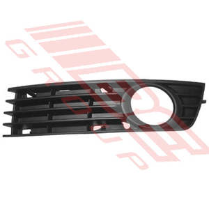 Parts To Suit Audi A4 2001 2004: 0018199-77 - GRILLE - L/H - IN BUMPER - MAT BLACK - CERTIFIED - TO SUIT - AUDI A4 2001-