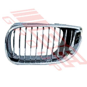 0061099-84 - GRILLE - R/H - CHRM/CHRM/BLACK - TO SUIT - BMW 3'S E46 2003- COUPE