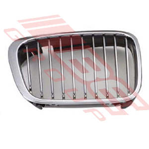 Parts To Suit Bmw 3 Series 1998 2001: 0061099-4 - GRILLE - R/H - CHRM/CHRM - W/FRAME - CERTIFIED - TO SUIT - BMW 3'S E46 1998-2001