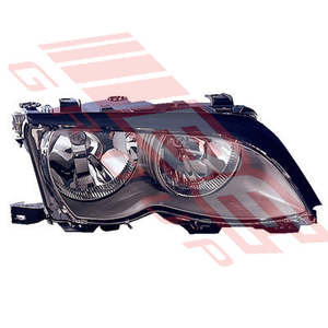 Parts To Suit Bmw 3 Series 2001 Facelift: 0061094-32G - HEADLAMP - R/H - BLACK REFLECTOR - TO SUIT - BMW 3'S E46 4D 2001- F/L
