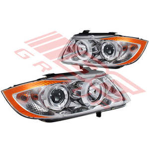 0062094-92PG - HEADLAMP - SET - L&R - CHROME TO SUIT - BMW 3'S E90 2005- 4DR