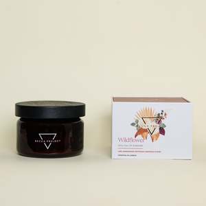 Natural Coconut Soy Candle Medium: TESTER MEDIUM CANDLE - WILDFLOWER