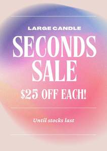 SECONDS SALE - LARGE CANDLES