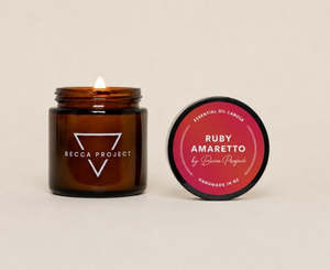 Candles: Ruby Amaretto Mini Candle | LIMITED EDITION