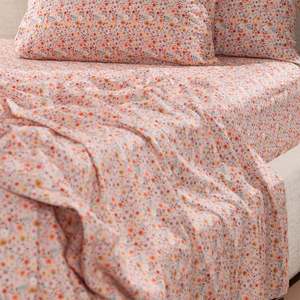 Bed Sheets: Marlo Mia Floral Flat Sheet