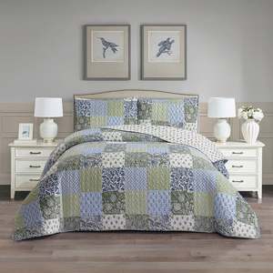 Coverlets: Solace Monisa Patchwork Coverlet Set