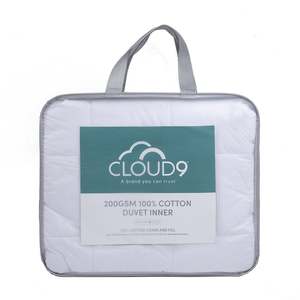Duvet Inners: Cloud 9 200GSM Cotton Duvet Inner