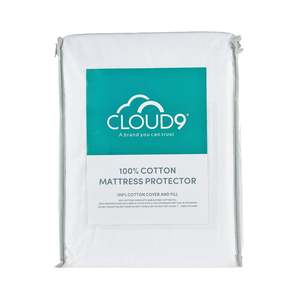 Mattress Pillow Protectors: Cloud 9 100% Cotton Mattress Protector