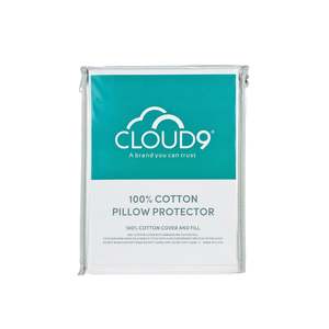 Mattress Pillow Protectors: Cloud 9 100% Cotton Pillow Protector