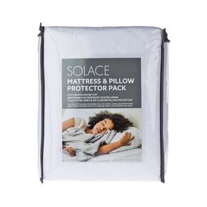 Mattress Pillow Protectors: Solace Poly/Cotton Waterproof Protector Pack