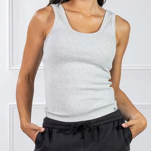Simple & Sunday Lounge Scoop Rib Tank Top