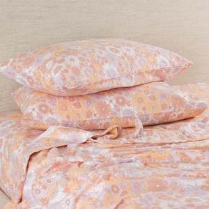Hush Boho Floral Flannelette Pillowcase Pair