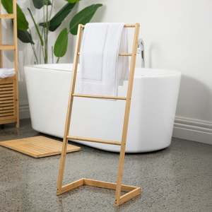 Towels: Solace Elody Bamboo 4 Tier Towel Rail