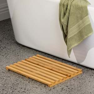 Bath Mats: Solace Bamboo Classic Bath Mat