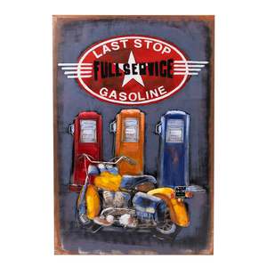 Design Plus Metal Wall Art Gassing Up