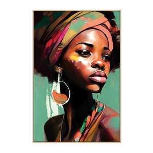 Design Republique: Design Republique Banks Woman Framed Canvas