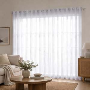 Style Co. Hampton Eyelet Single Panel Sheer Curtain